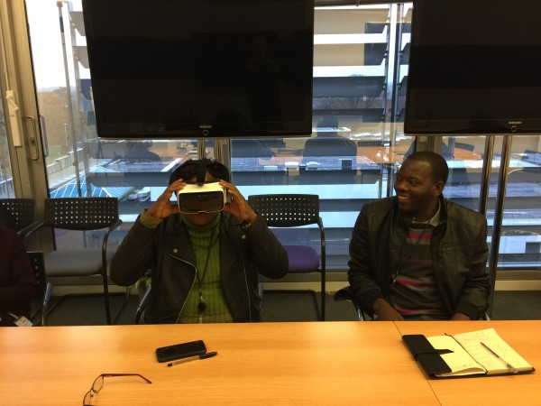 Dr Kakota using VR Headset